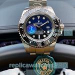 Rolex Deepsea Copy Watch D-Blue Dial SS Black Bezel  